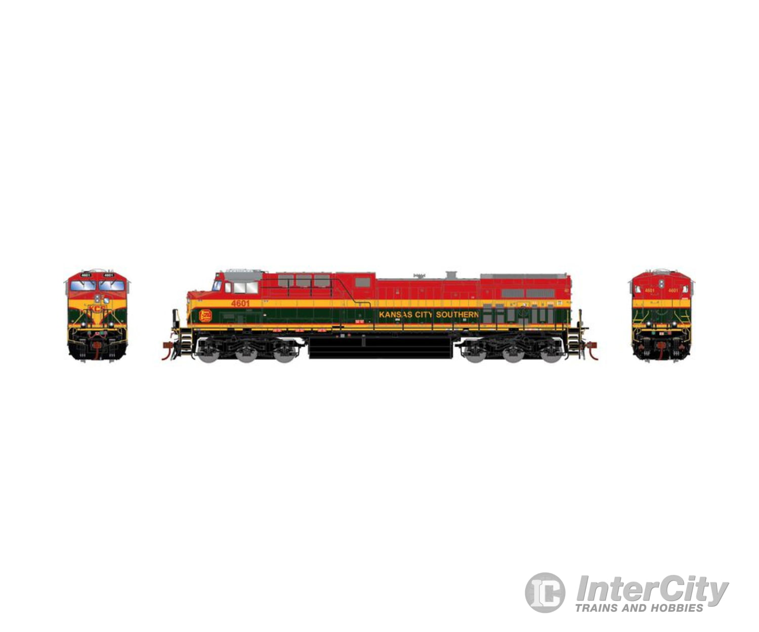 Athearn Genesis Athg31654 Ho G2 Ac4400Cw W/Dcc & Sound Kcs #4601 Locomotives