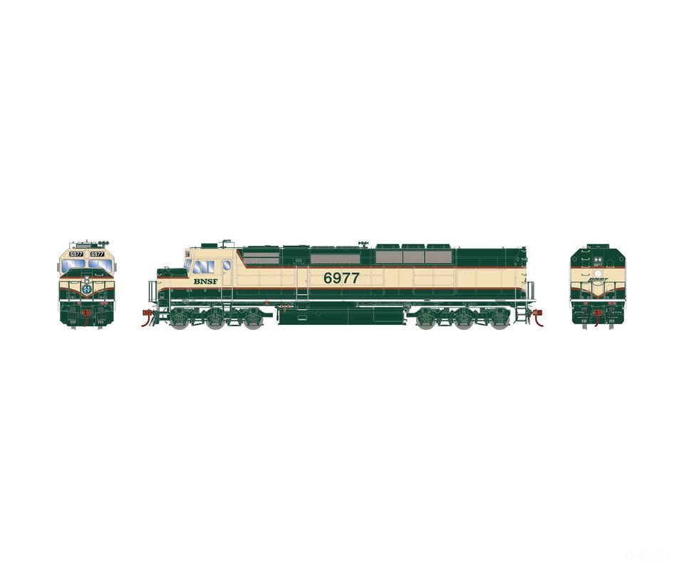 Athearn Genesis Athg64127 Ho Sdp40F Locomotive Bnsf #6977 Locomotives