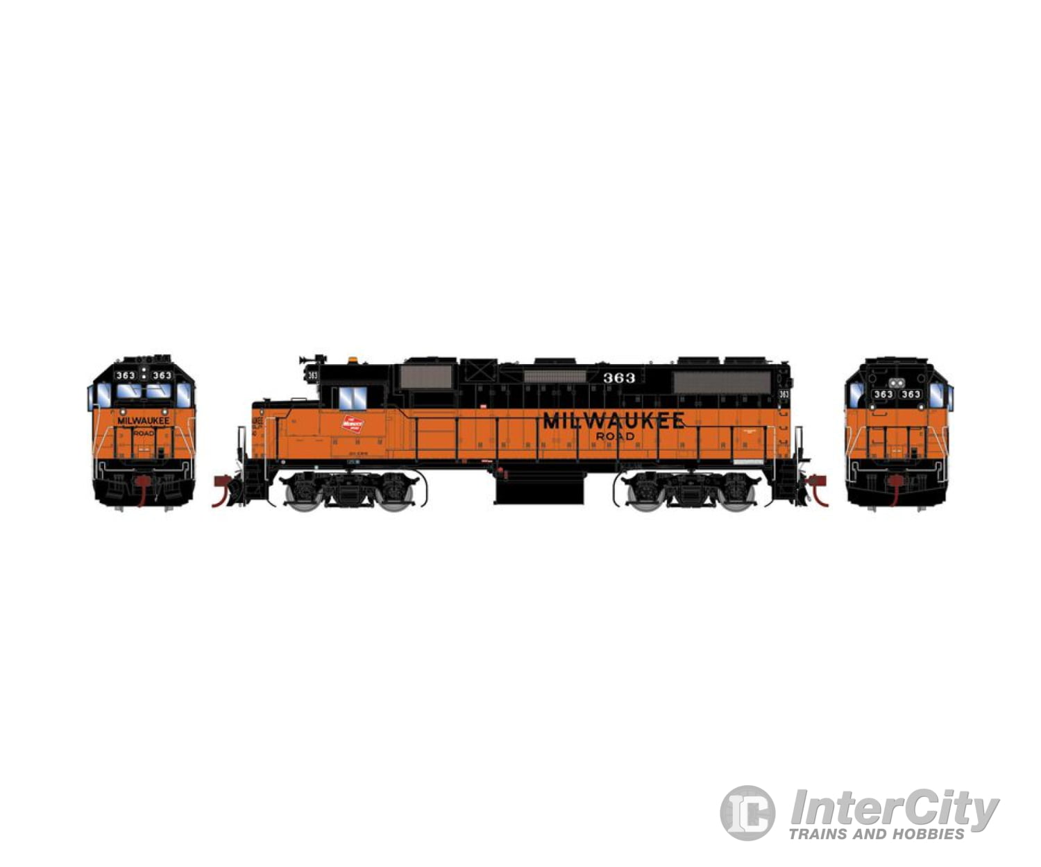 Athearn Genesis Athg71742 Ho Gp38-2 Locomotive Milw #363 Locomotives