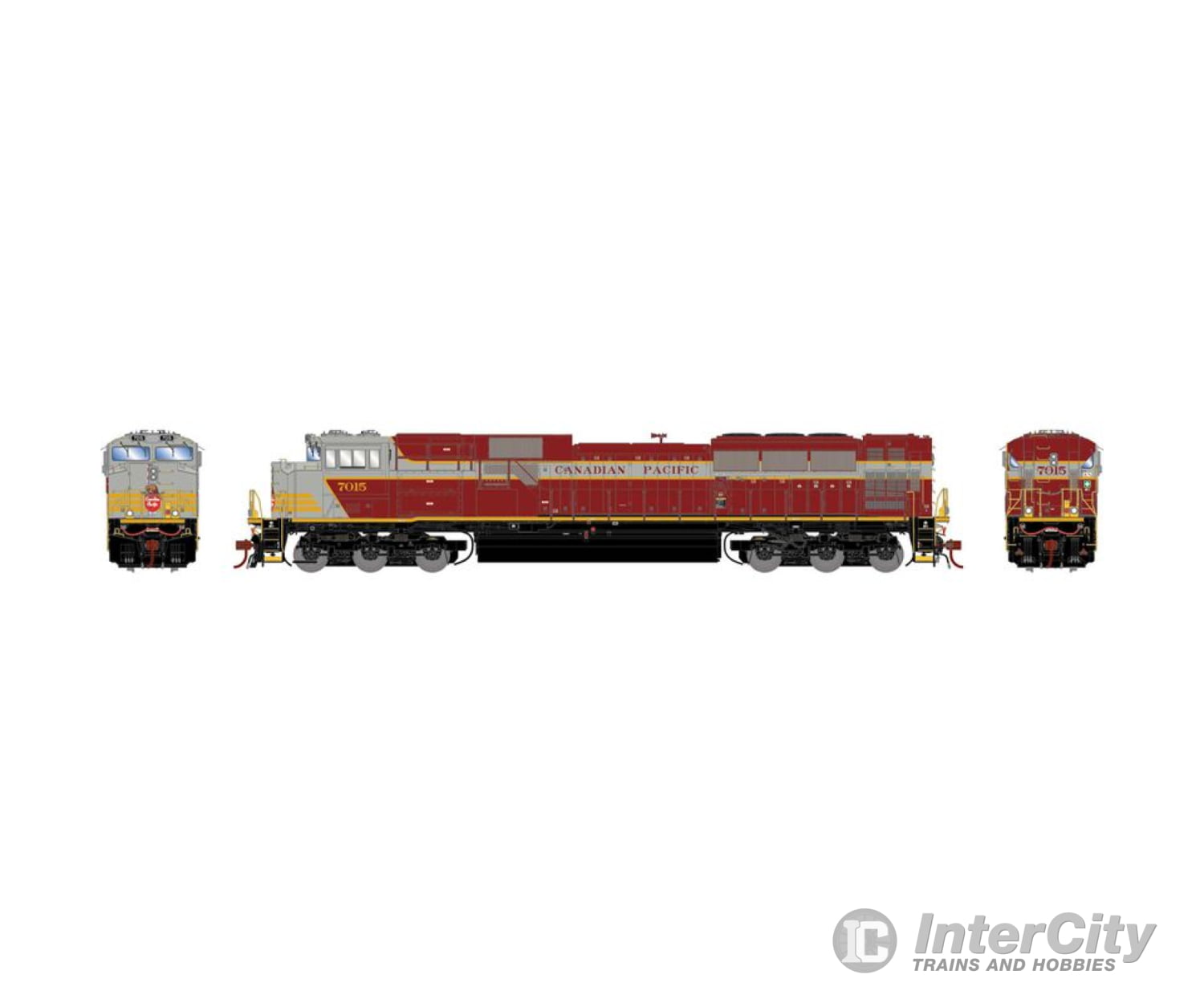 Athearn Genesis Athg75751 Ho Emd Sd70Acu Locomotive Cpr / Heritage Block Lettering #7015 Locomotives