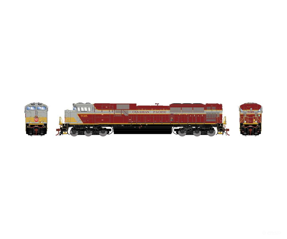 Athearn Genesis Athg75751 Ho Emd Sd70Acu Locomotive Cpr / Heritage Block Lettering #7015 Locomotives