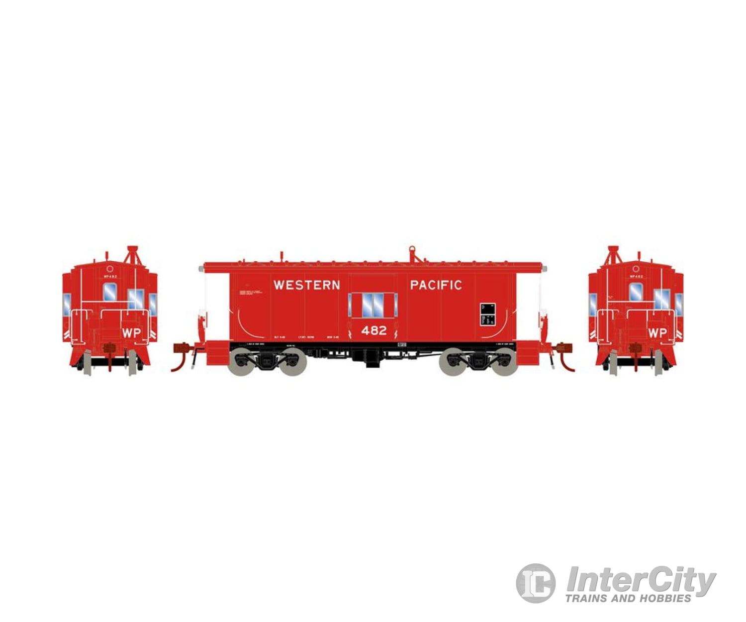 Athearn Genesis Athg78399 Ho Bay Window Caboose With Lights And Sound Wp #482 Freight Cars