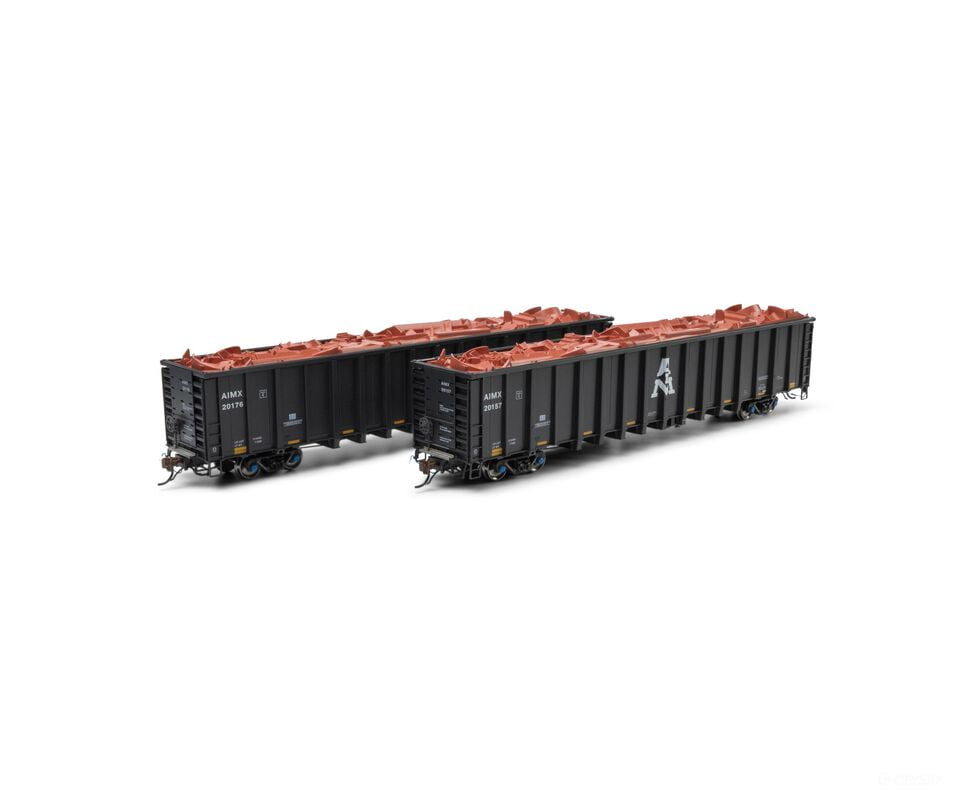 Athearn Genesis ATHG78605 HO NSC 6000 Gondola with Load AIMX #20157 20176 (2) - Freight Cars