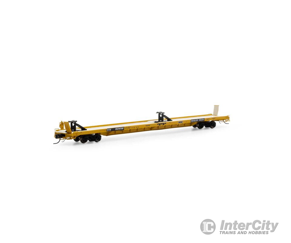 Athearn Genesis ATHGN14366 N F89-F 89’8’’ TOFC Flat TTX/Yellow #152638 Freight Cars