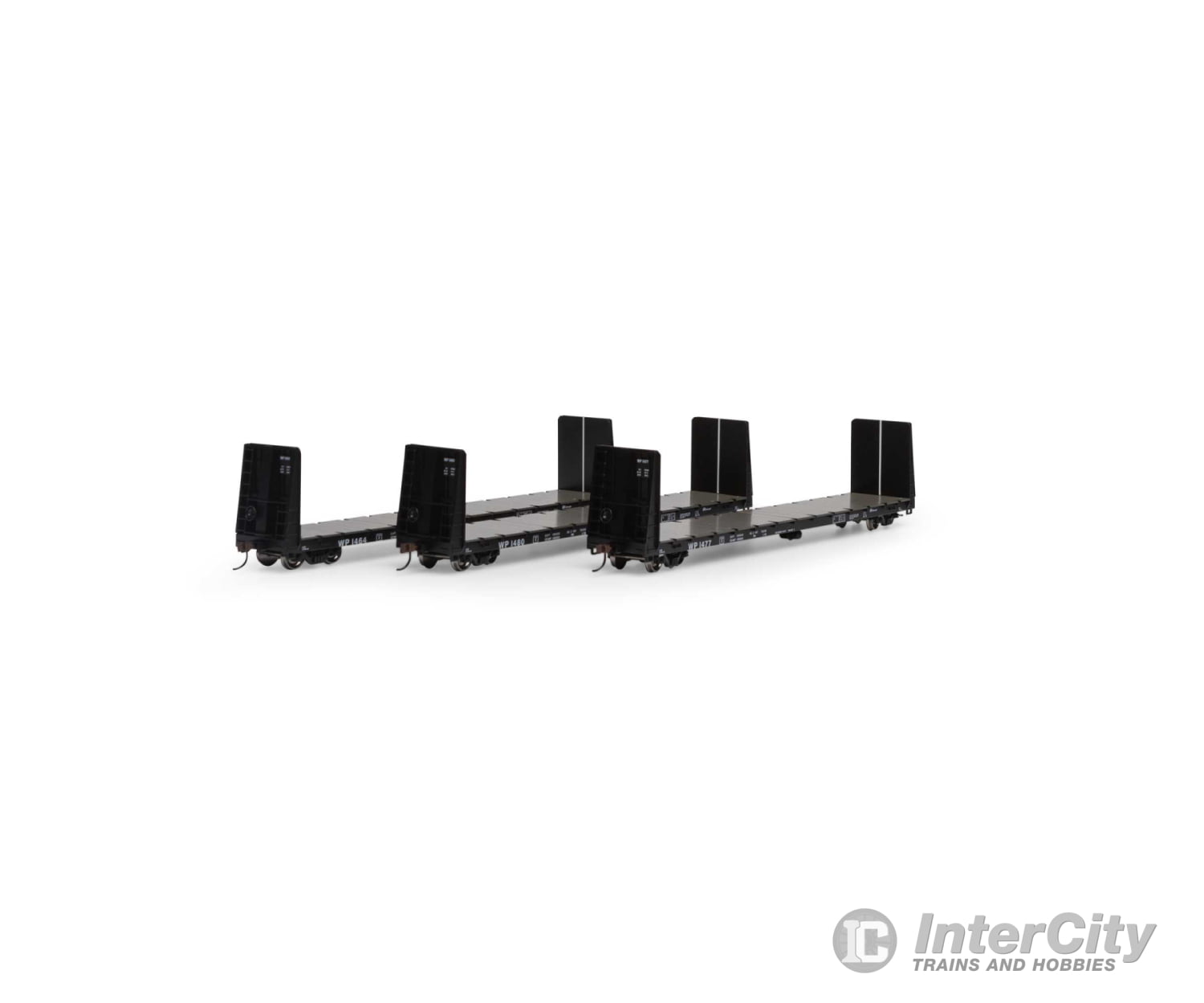 Athearn HO ATH17088 60' Bulkhead Flat Western Pacific 3-Pack - Default Title (CH-140-17088)