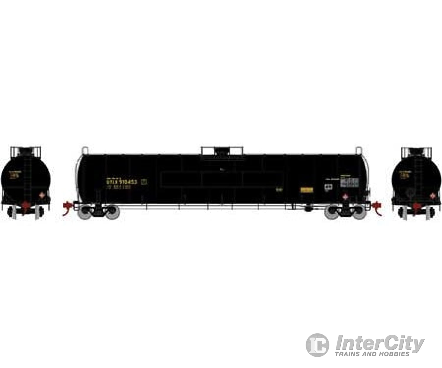 Athearn Ho Athg25653 Utlx 33 900-Gallon Lpg Tank/Flat Panel Freight Cars