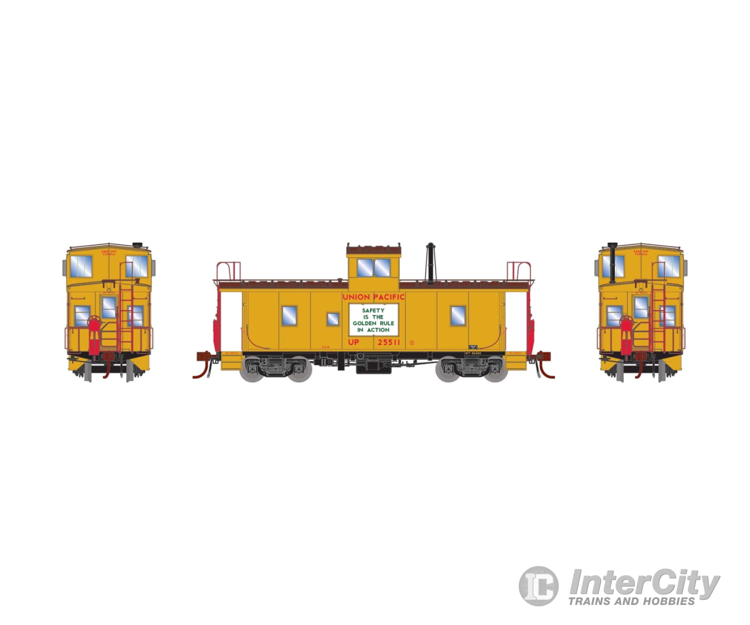 Athearn HO ATHG78562 Union Pacific CA-8 Late Caboose. NCE Decoder w LED Lights - Default Title (CH-140-78562)