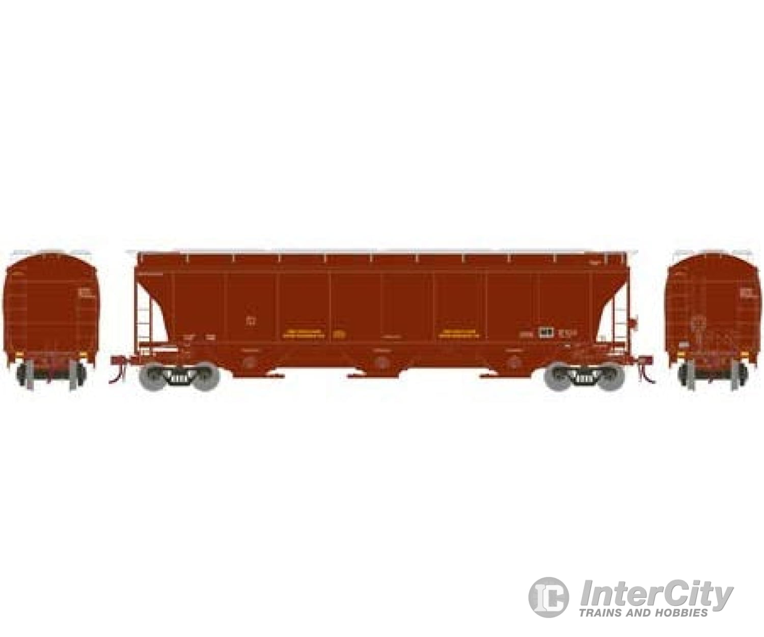 Athearn Ho Athg89974 Trinity 3-Bay Hopper Brown. Data Only Freight Cars