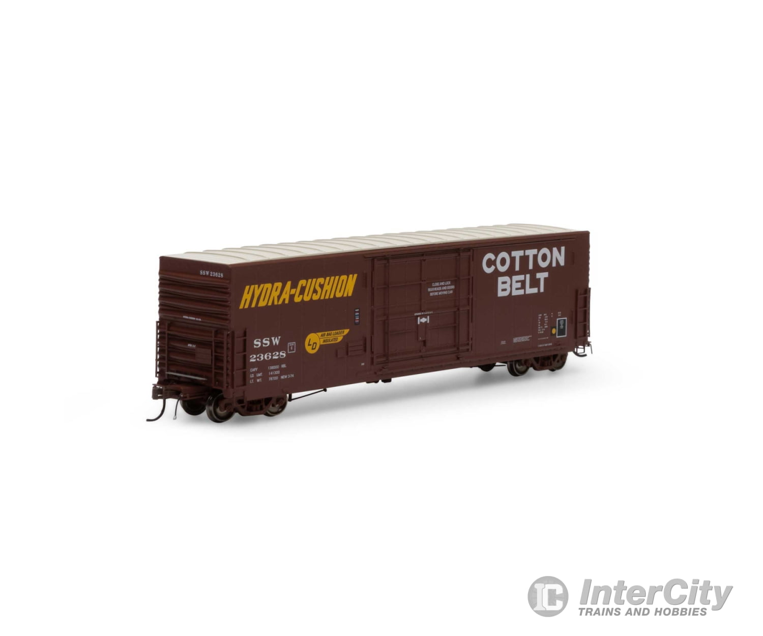 Athearn HO ATHGH26835 50' PC&F Smooth Side Boxcar Cotton Belt (SSW) 23628 - Default Title (CH-140-26835)