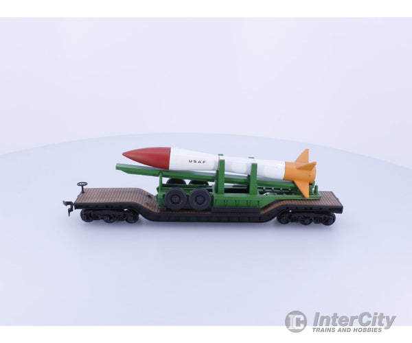 Athearn HO Flat Car with USAF Trailer and Missile Load Freight Cars