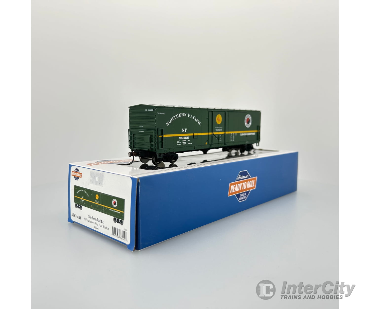 Athearn Ic-Ath-76140 Ho 50 Youngstown Plug Door Boxcar Np 98466 Freight Cars