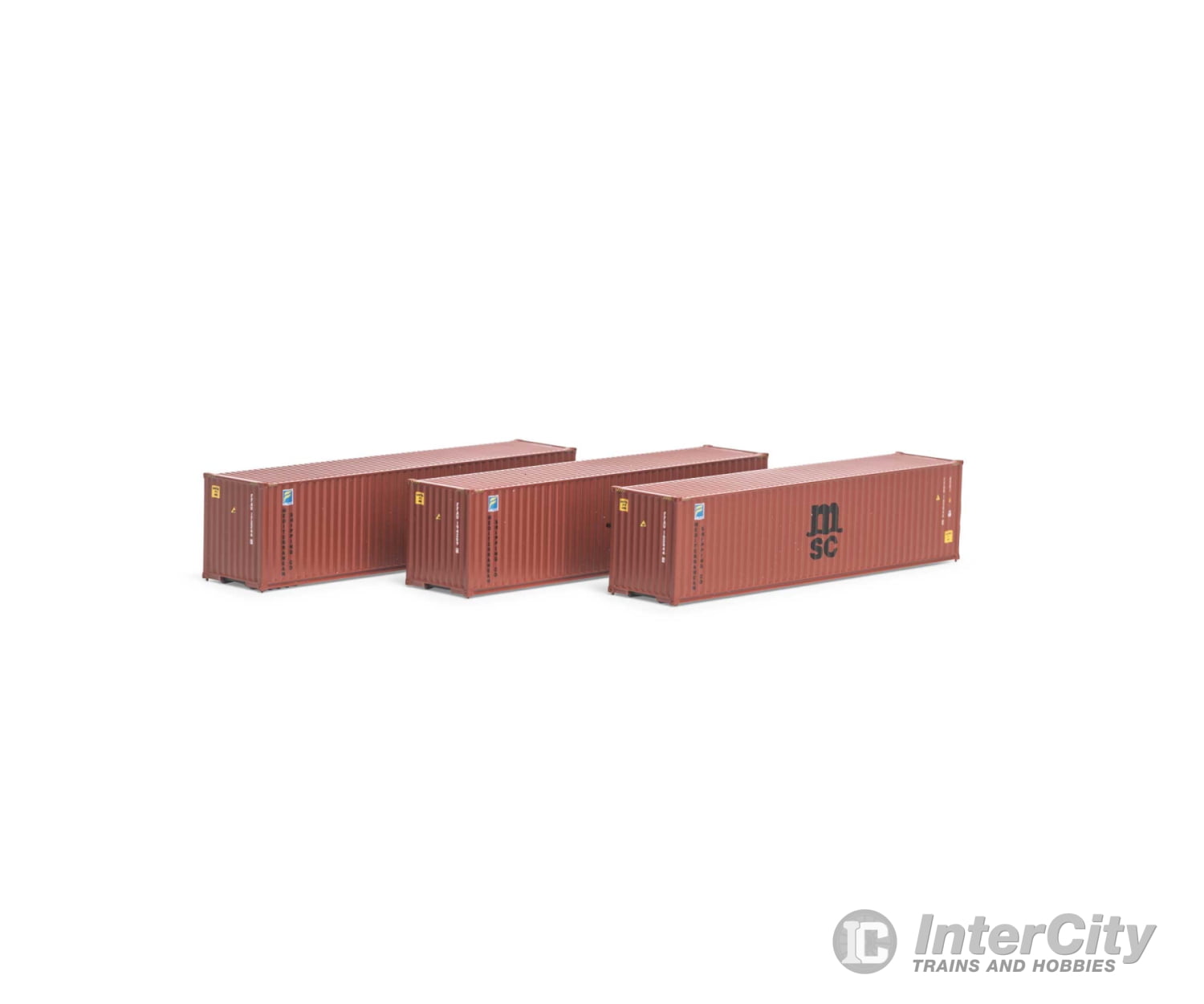 Athearn N 17438 Athearn ATH17438 40' Corrugated HC Container - MSC/Florens #1 (3) N Scale - Default Title (CH-140-17438)