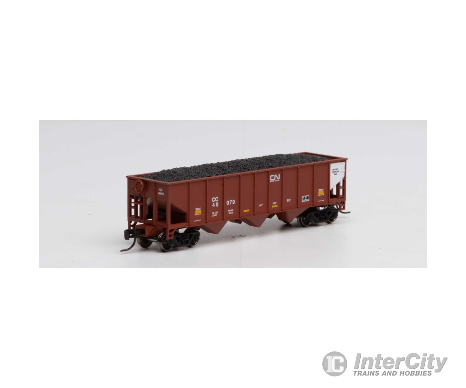 Athearn N ATH25576 Athearn N 40 3-Bay Ribbed Hopper w/Load CC #40079 ATH25576 N Rolling Stock - Default Title (CH-140-25576)