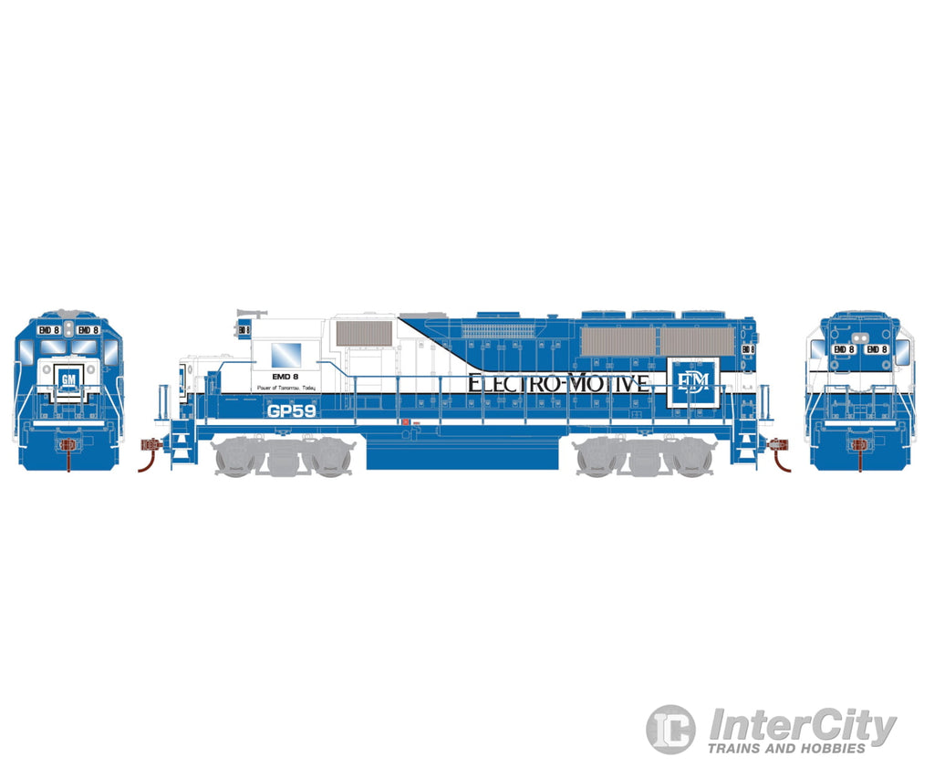 Athearn Rnd12646 Ho Roundhouse Gp59 Dcc Decoder Emdx #9 Locomotives