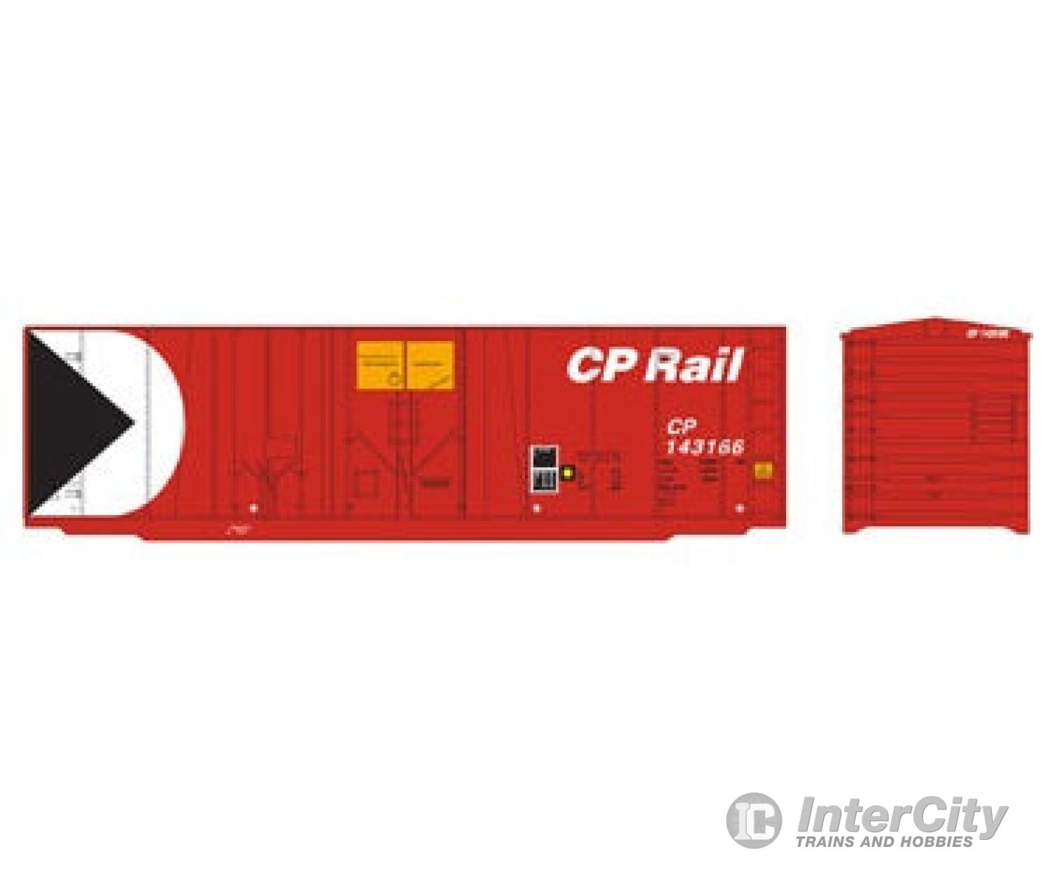 Athearn Rnd14497 Ho 40 Foot Modern Box Car Cp Rail 143166 Freight Cars