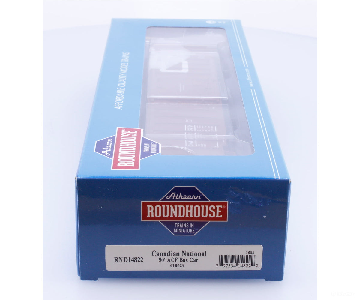 Athearn RND14822 HO 50’ ACF Box Car Canadian National (CN) 418629 - Freight Cars