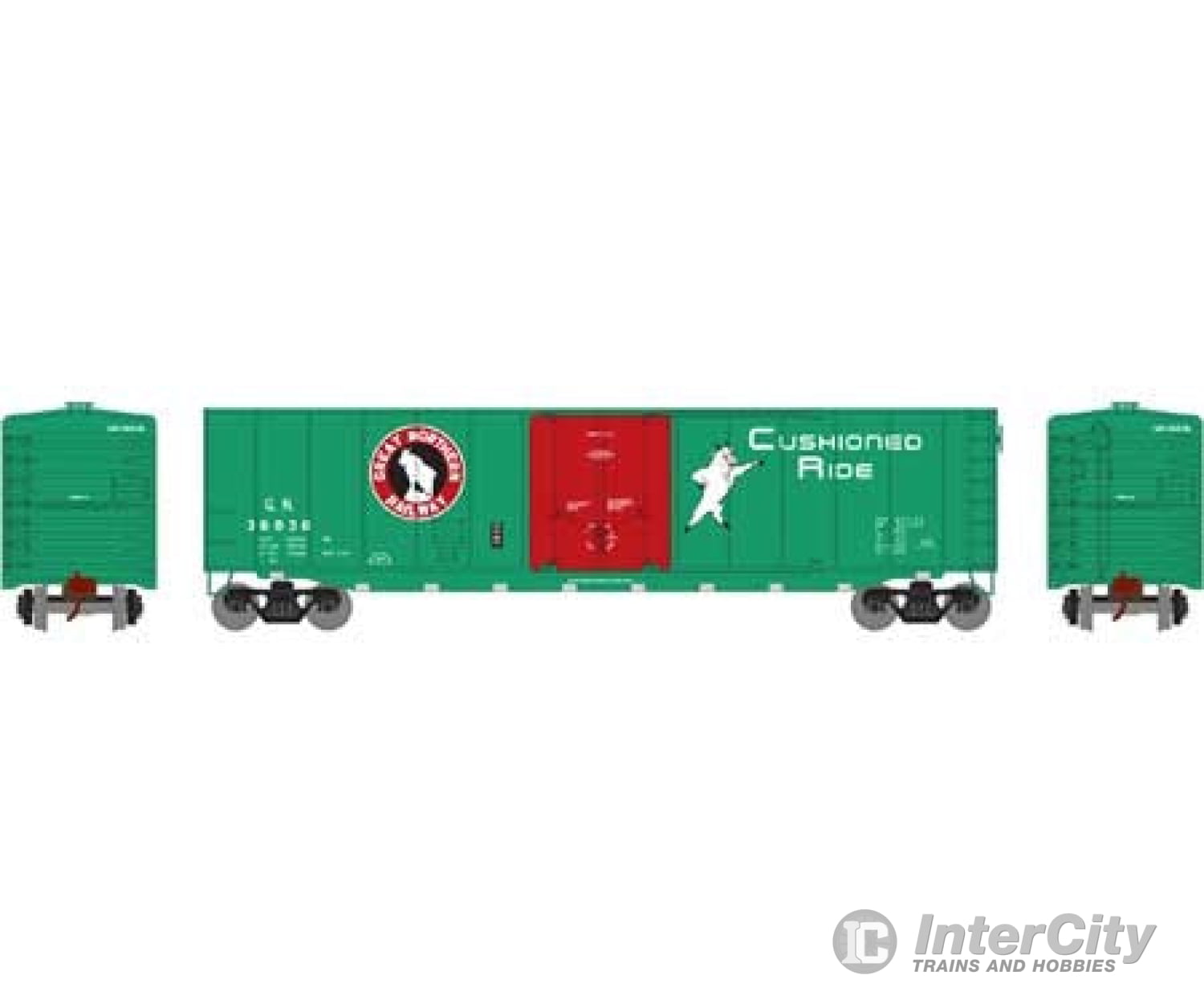 Athearn Rnd15726 Ho 50 Foot Plug Door Box Car Great Northern 36836 Freight Cars