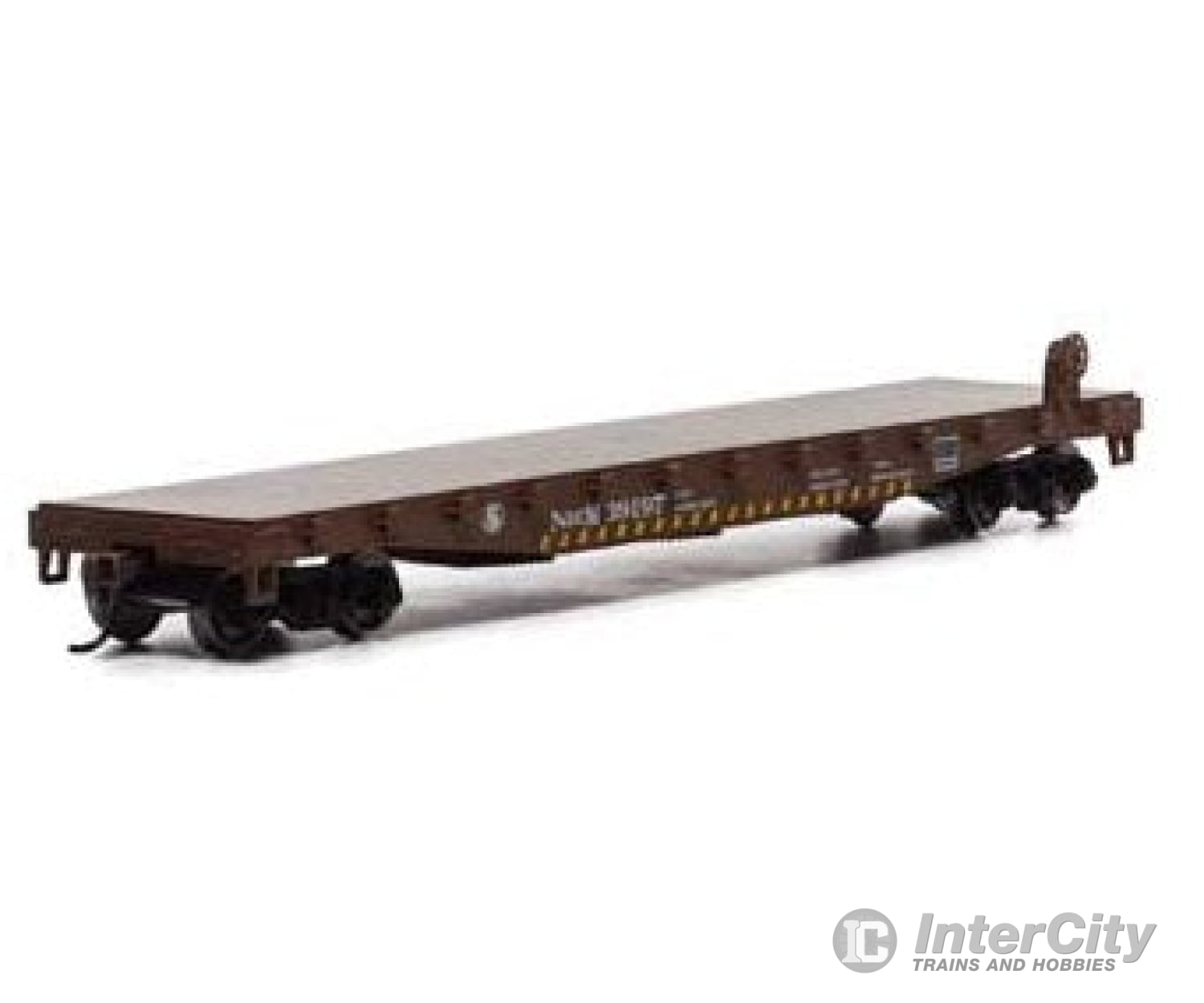 Athearn Rnd15754 Ho 50 Foot Flat Car W/Stakes Ndem 39197 Freight Cars