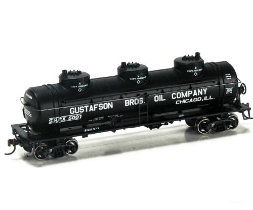 Athearn Rnd74485 Ho 40 Foot Triple Dome Tank Car Gustafson 5001 Freight Cars