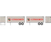 Athearn Rnd7942 Ho Trailers Various Lengths 25’ Mitsui Osk Lines Molu (2) Freight Loads & Containers