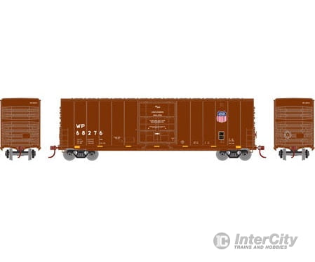 Athearn Rnd88052 Ho 50 Foot High Cube Plug Door Box Car Western Pacific (Up Logo) 68276 Freight Cars