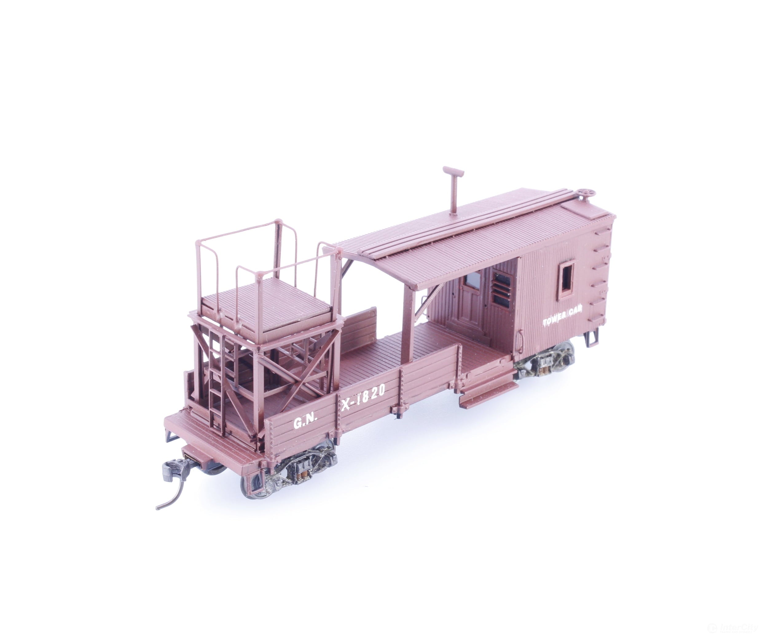 Athearn X1820 HO Fire Train Tower Car Great Northern (GN) X-1820 - Freight Cars