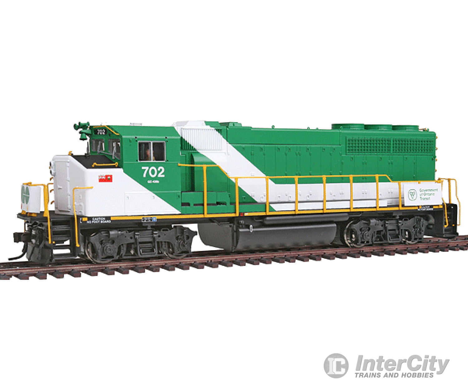 Atlas 10000724 Ho Gmd Gp40-2W Go Transit Version - Standard Dc Master(R) Silver -- #702 Locomotives