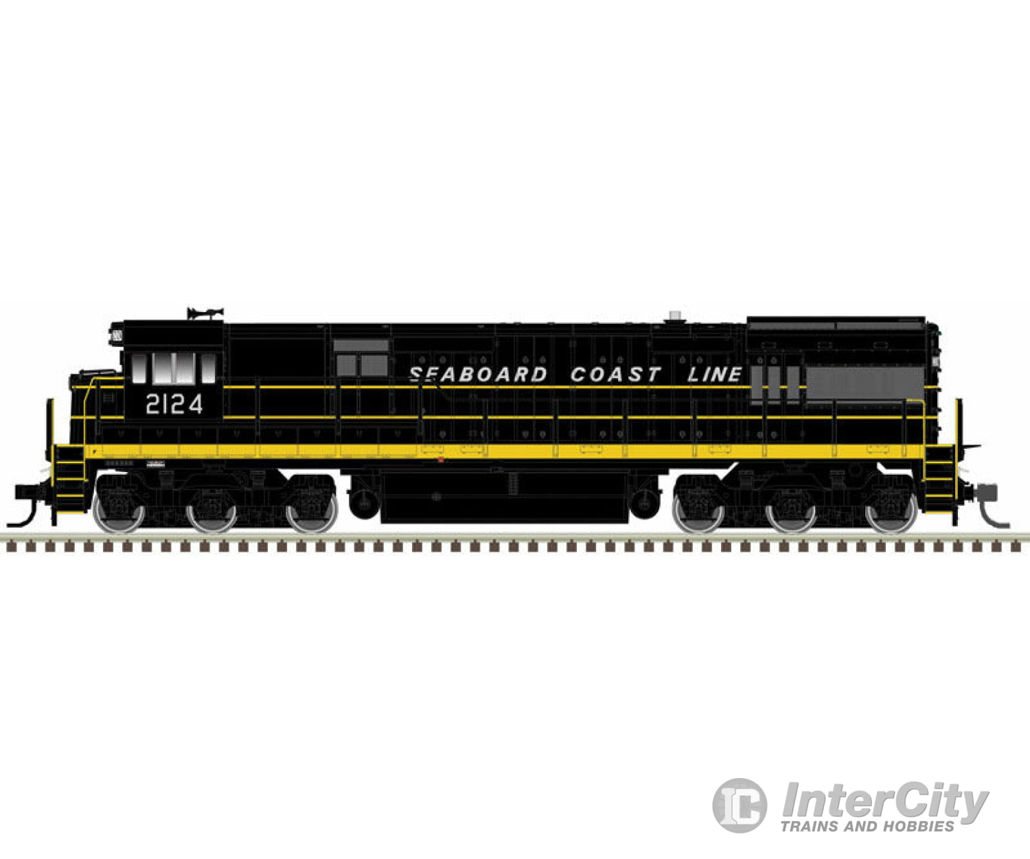 Atlas 10003904 Ge U30C Phase I - Standard Dc Master(R) Silver -- Seaboard Coast Line 2123 (Black