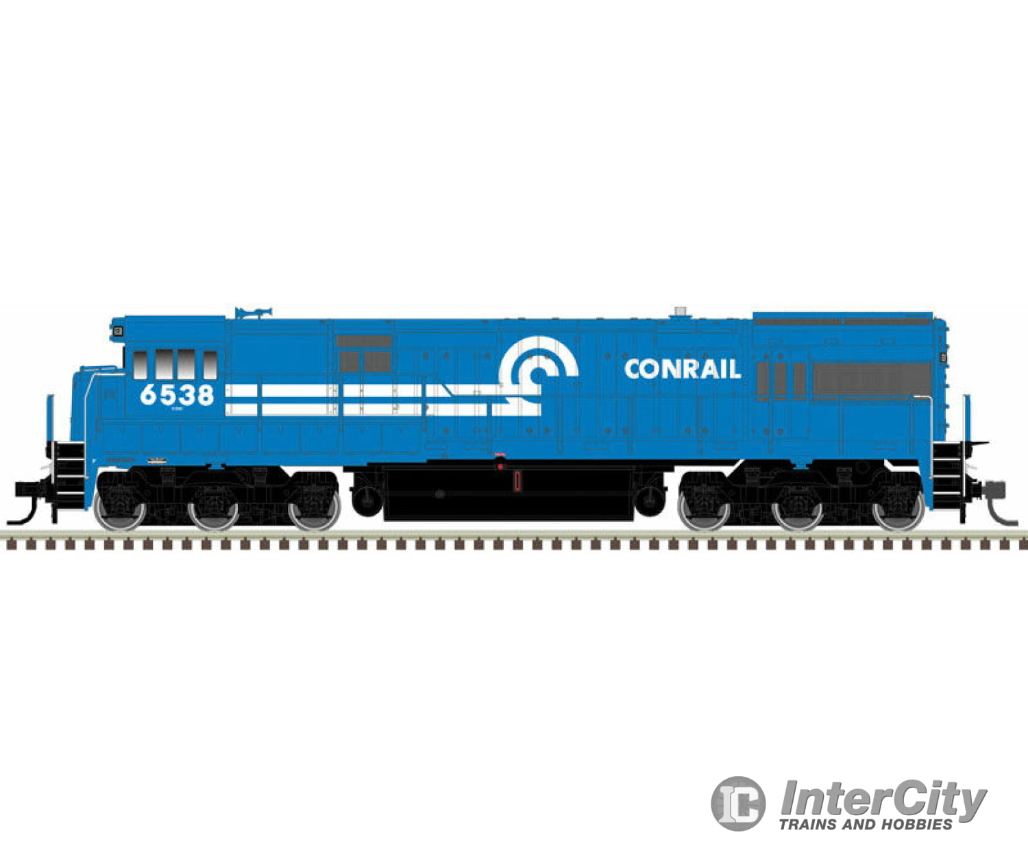 Atlas 10003907 Ge U30C Phase I - Standard Dc Master(R) Silver -- Conrail 6536 (Blue White)