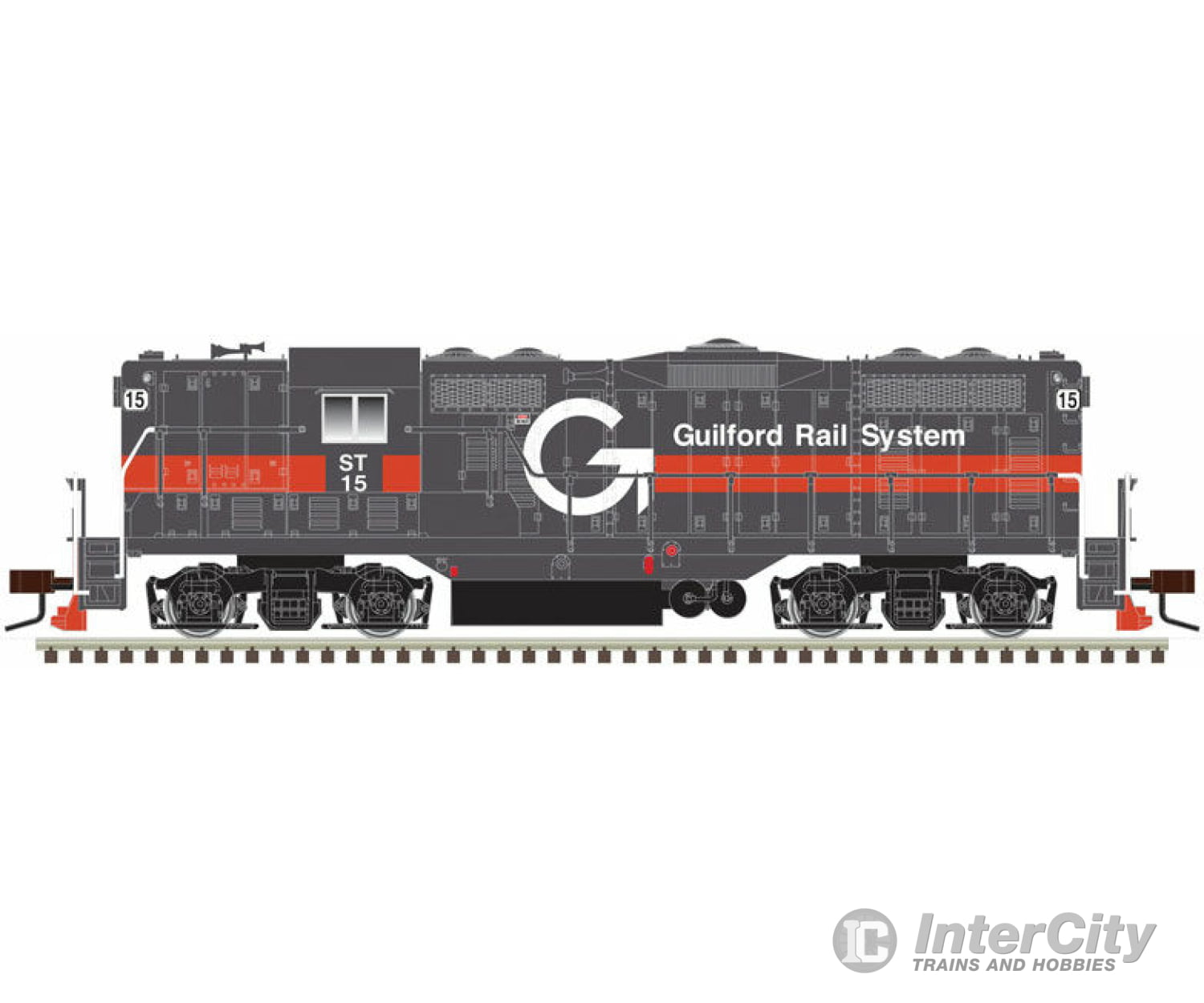 Atlas 10003931 Emd Gp7 - Standard Dc Classic(R) Silver -- Guilford Rail System St 15 (Gray Orange)