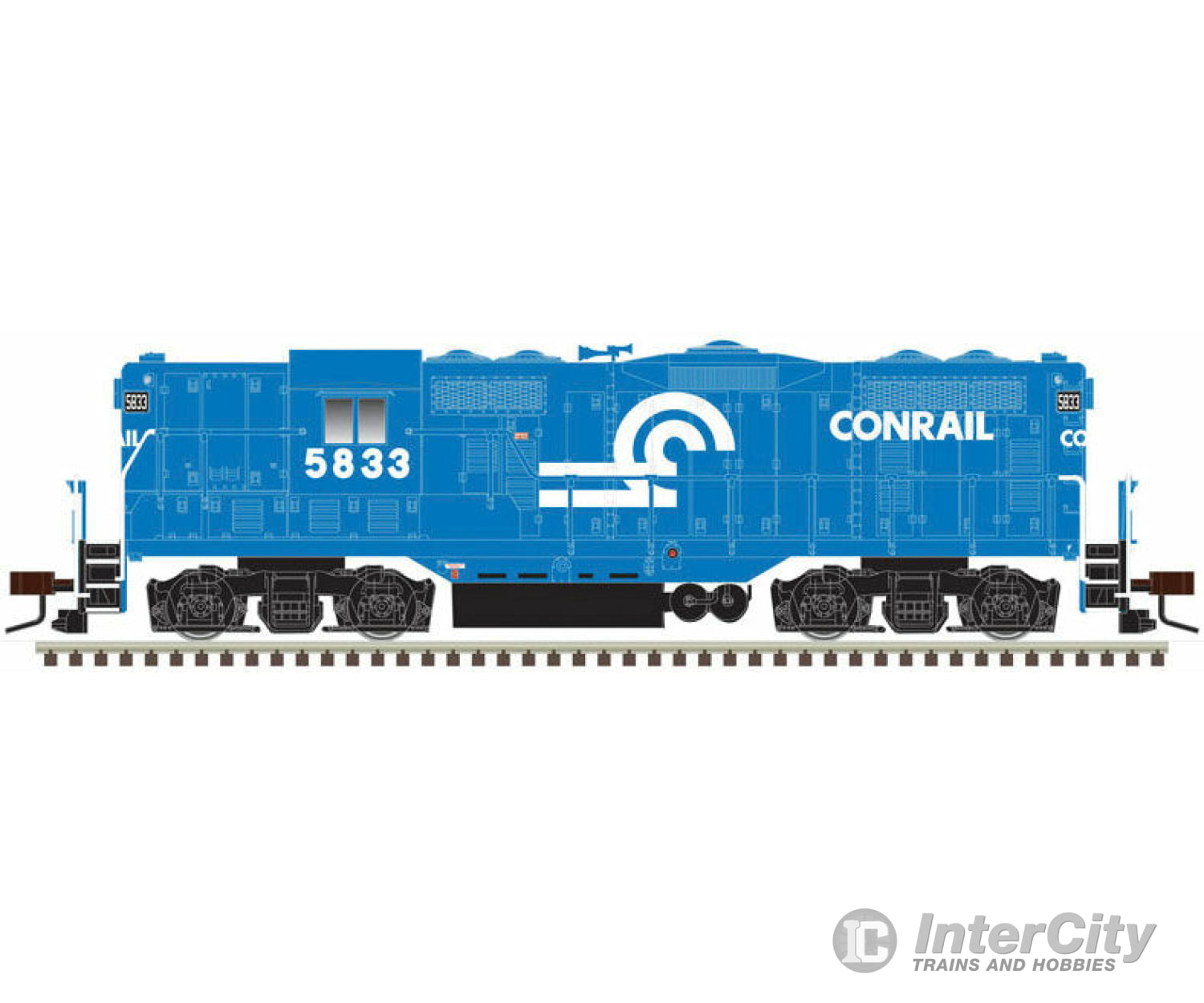 Atlas 10003947 Emd Gp7 - Standard Dc Classic(R) Silver -- Conrail 5833 (Blue White Large Lettering)