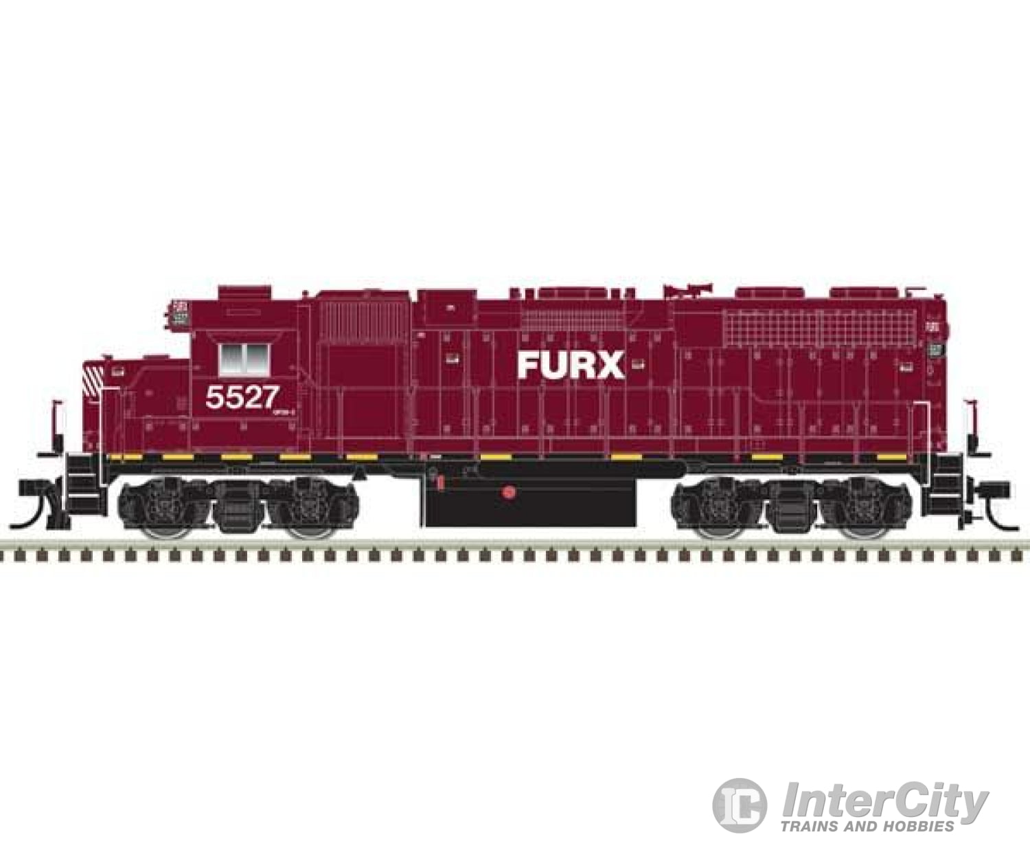 Atlas 10004058 Emd Gp38 Low Nose W/Ditch Lights - Standard Dc Master(R) Silver -- Furx #5527 (Maroon