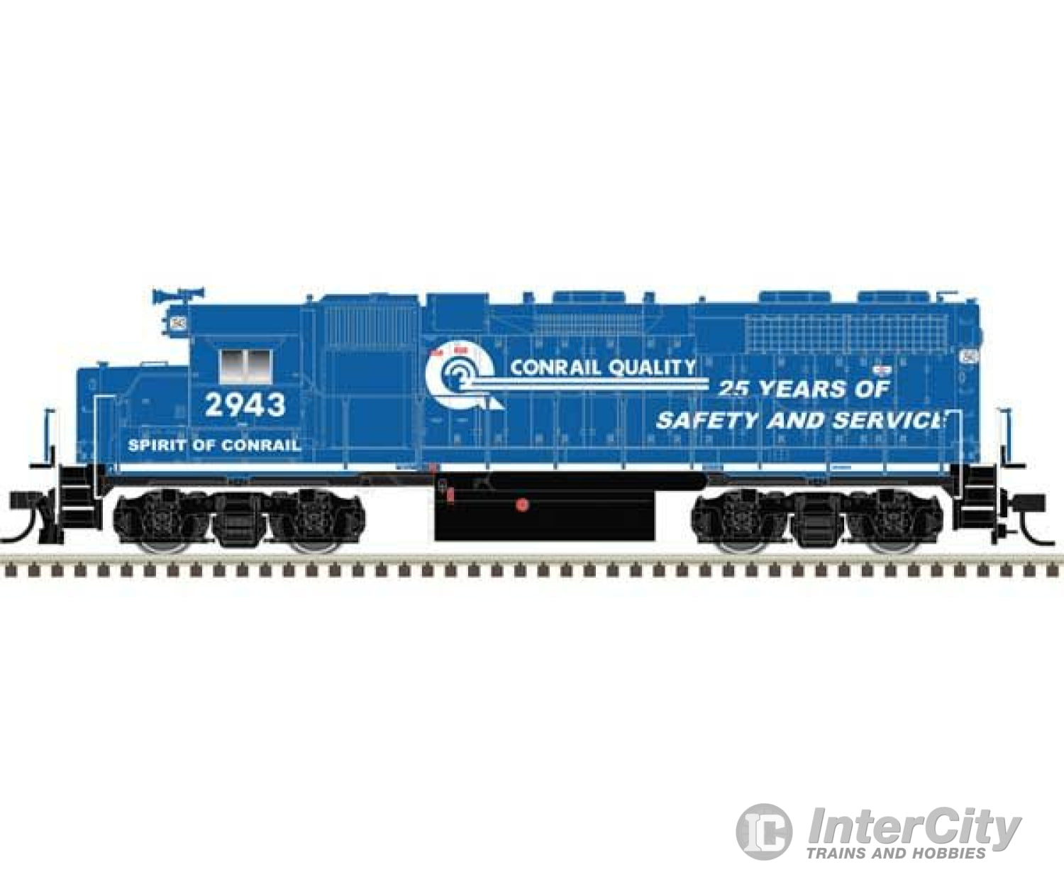 Atlas 10004067 Emd Gp38 Low Nose W/Ditch Lights - Standard Dc Master(R) Silver -- Conrail #2943