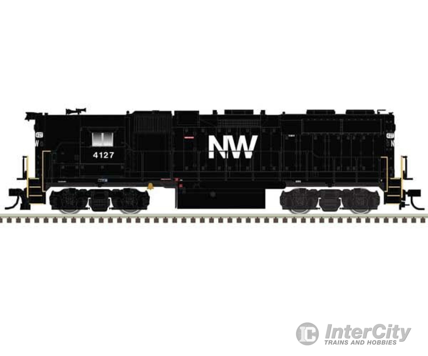 Atlas 10004096 Emd Gp38 High Nose - Loksound & Dcc Master(R) Gold -- Norfolk Western #4108 (Black