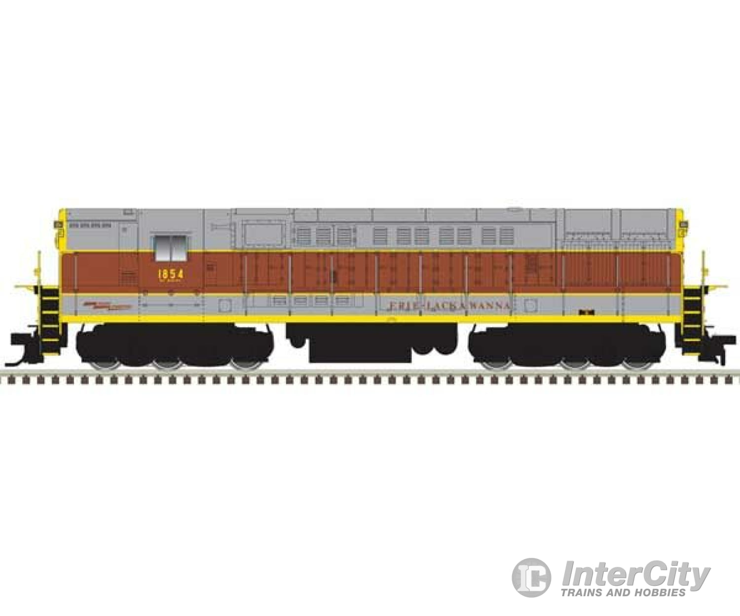 Atlas 10004107 Fm H-24-66 Phase 1A Trainmaster - Standard Dc Master(R) Silver -- Erie Lackawanna