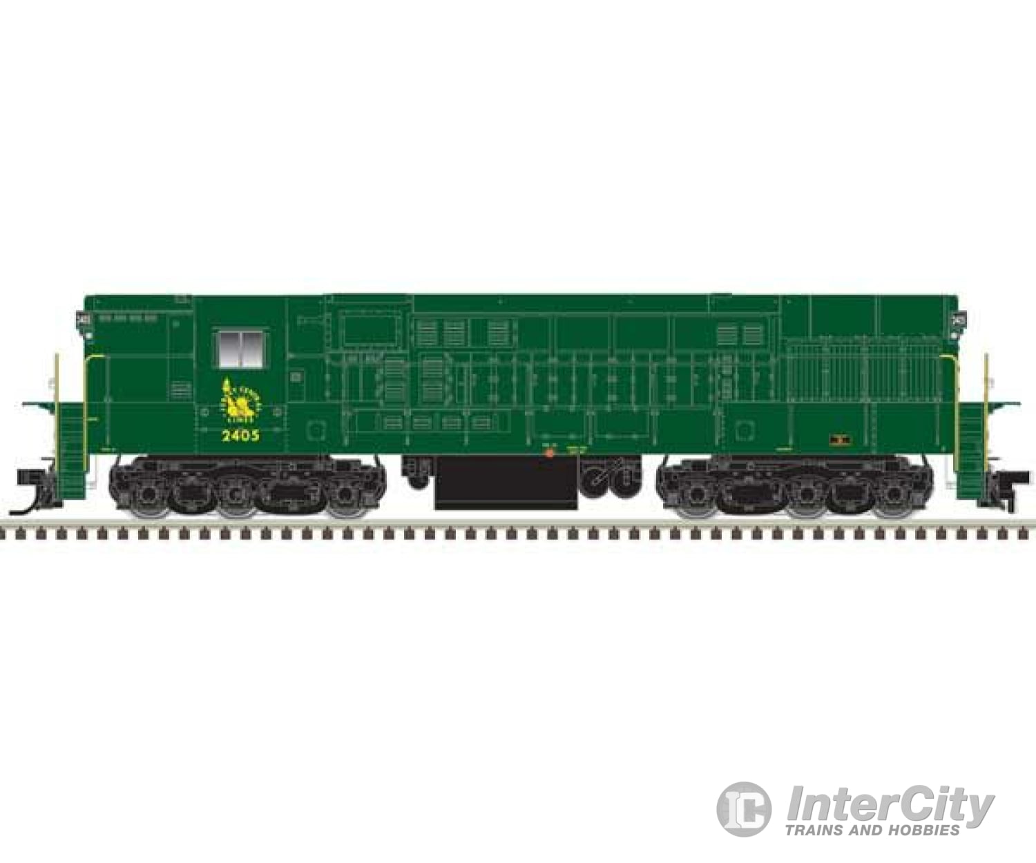 Atlas 10004110 Fm H-24-66 Phase 1B Trainmaster - Standard Dc Master(R) Silver -- Central Railroad Of