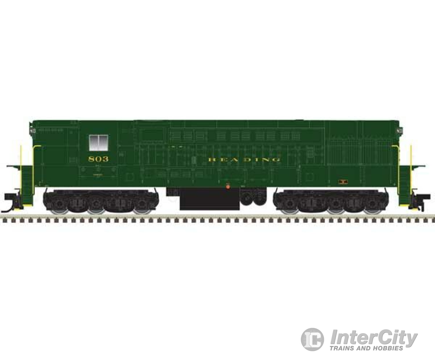 Atlas 10004115 Fm H-24-66 Phase 1B Trainmaster - Standard Dc Master(R) Silver -- Reading #806 (Green