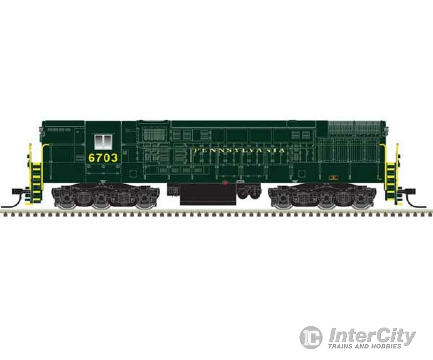 Atlas 10004123 Fm H-24-66 Phase 2 Trainmaster - Standard Dc Master(R) Silver -- Pennsylvania