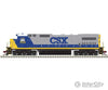 Atlas 10004172 Ge Dash 8-40C W/Front Ditch Lights - Standard Dc -- Csx #7632 (Yn2 Gray Blue Yellow