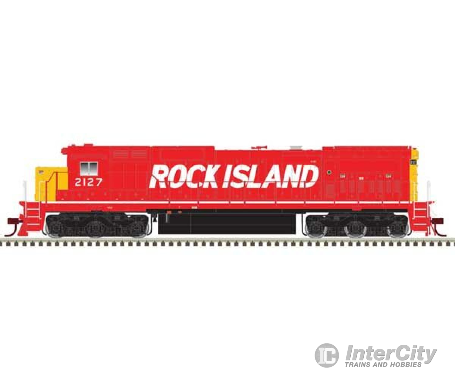 Atlas 10004177 Ge Dash 8-40C W/Front & Rear Ditch Lights - Standard Dc -- Rock Island Rail #2127