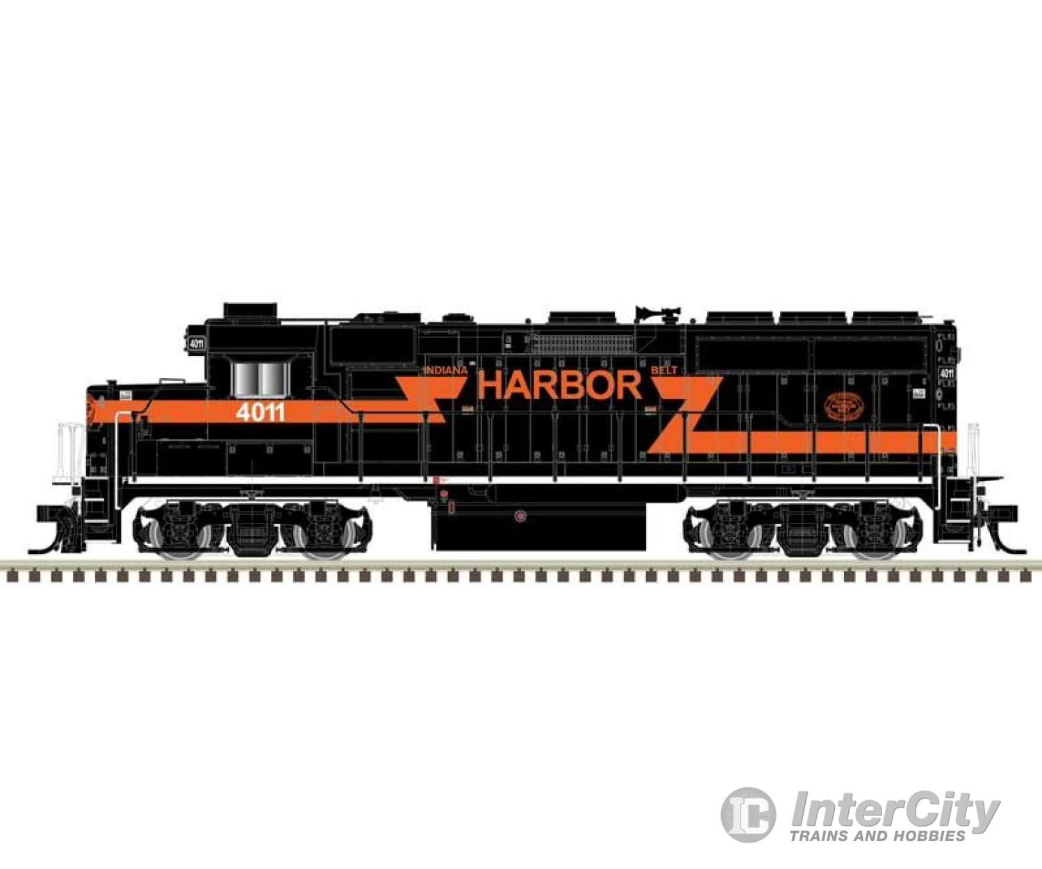 Atlas 10004225 Emd Gp40-2 - Standard Dc Master(R) Silver -- Indiana Harbor Belt #4011 (Front & Rear