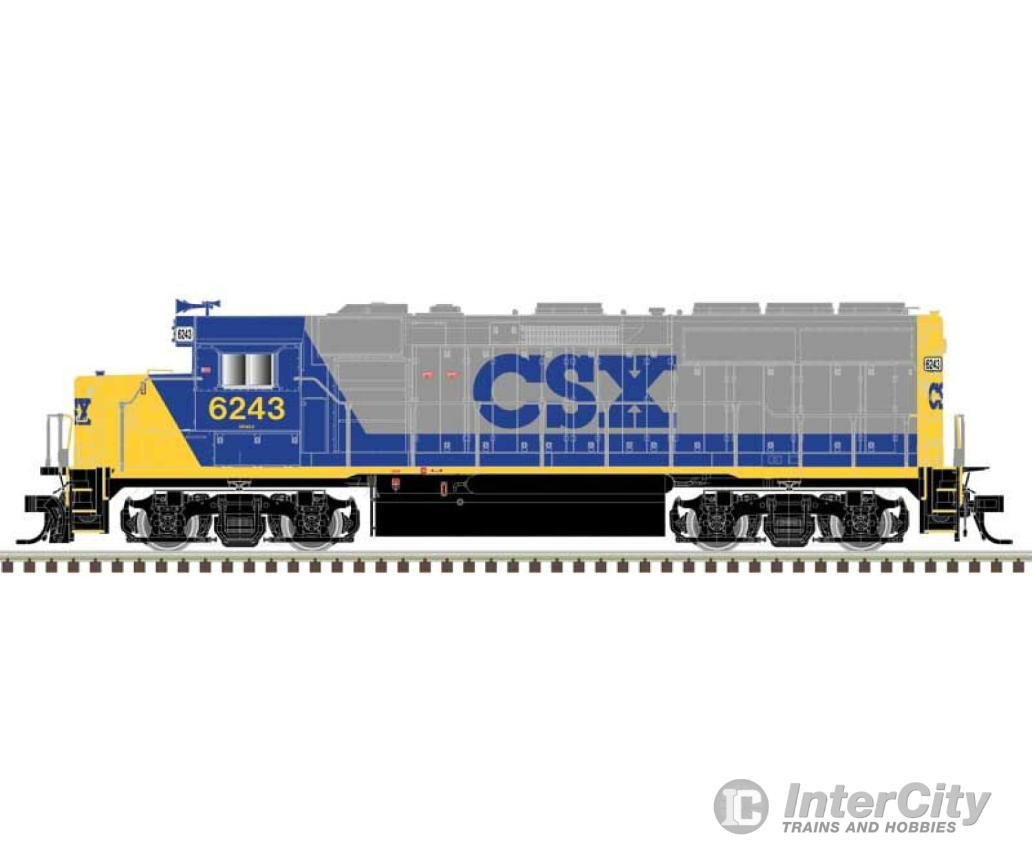 Atlas 10004241 Emd Gp40-2 - Sound And Dcc Master(R) Gold -- Csx #6221 (Front & Rear Ditch Lights Yn2