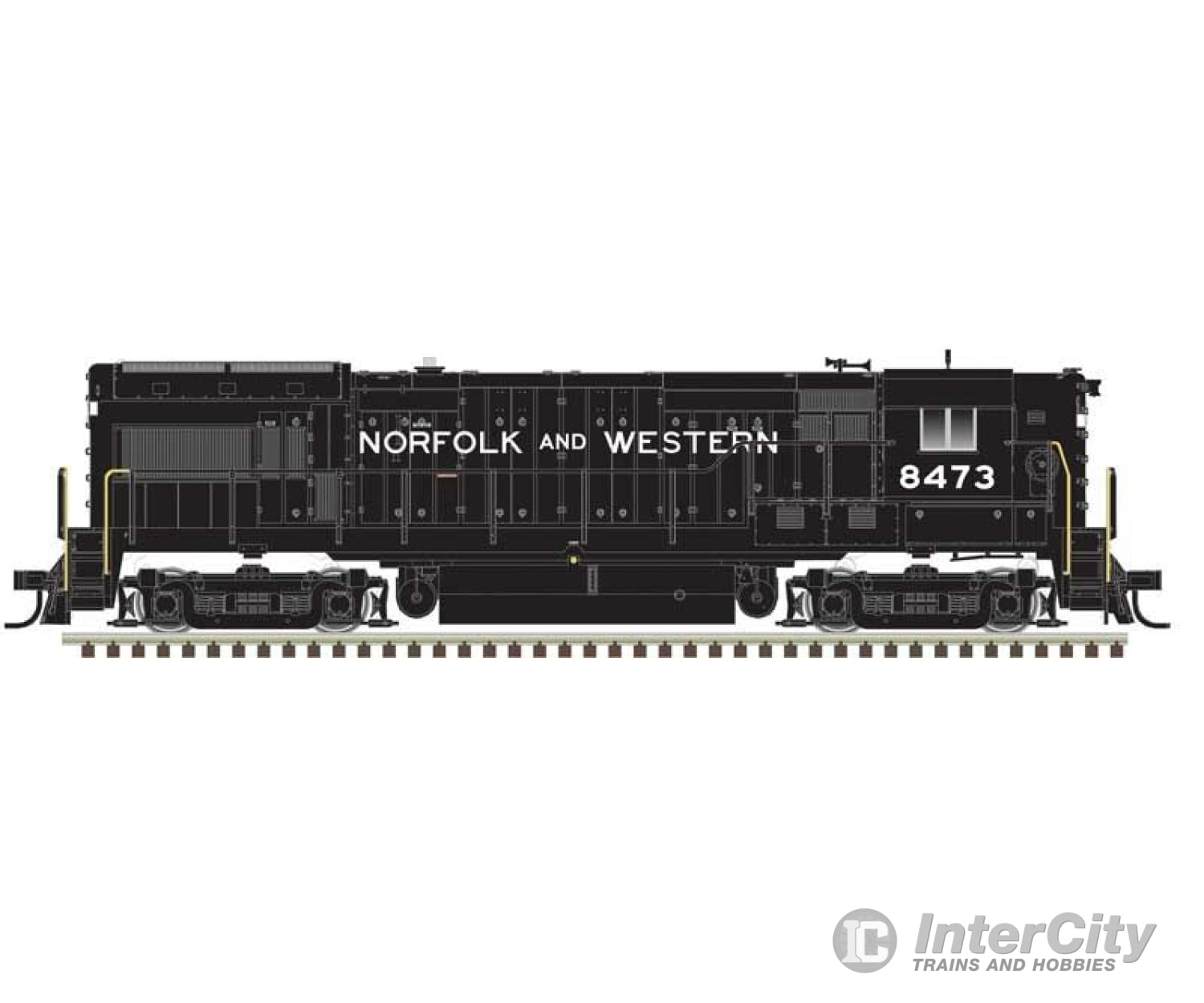 Atlas 10004269 Ge U30B High Nose - Standard Dc Master(R) Silver -- Norfolk & Western #8473 (Black