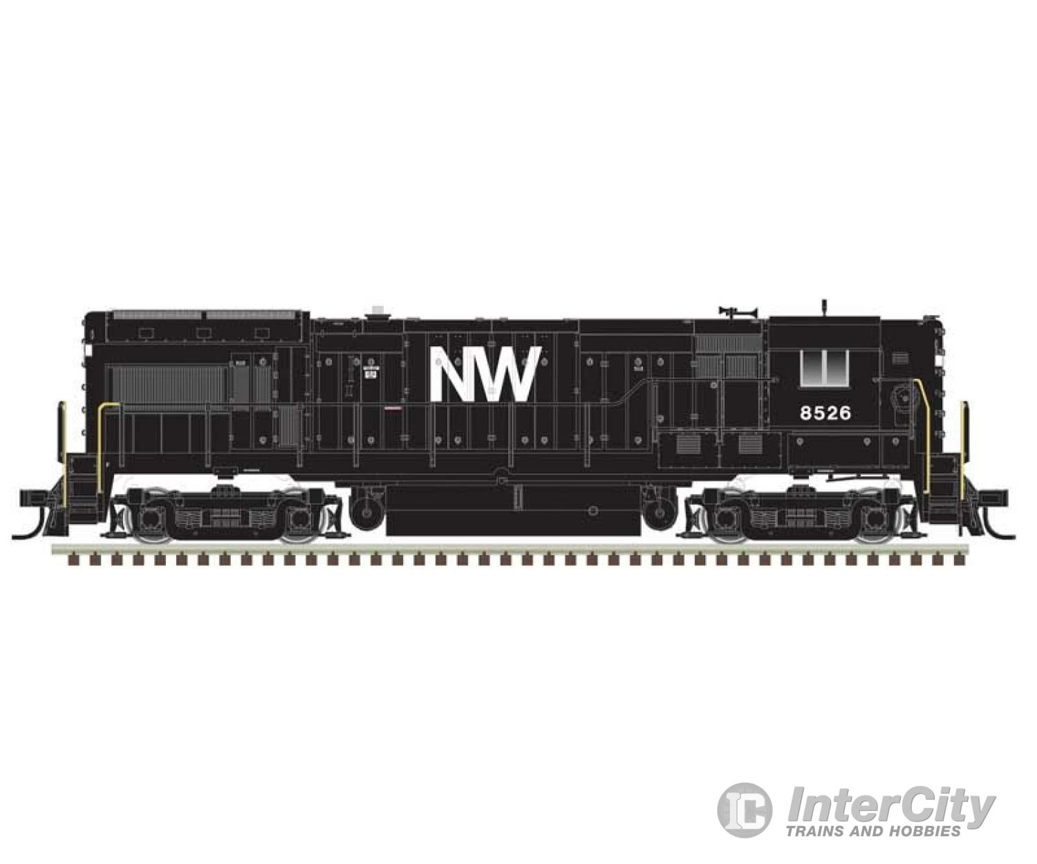 Atlas 10004273 Ge U30B High Nose - Standard Dc Master(R) Silver -- Norfolk & Western #8526 (Black