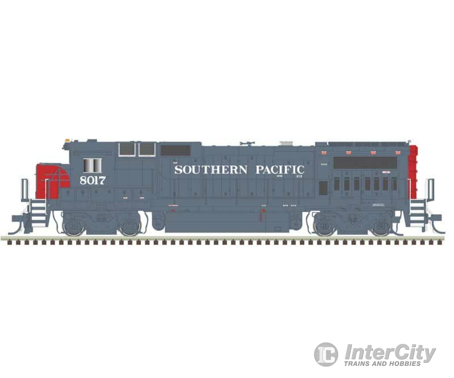 Atlas 10004296 Ge Dash 8-39B - Standard Dc Master(R) Silver -- Southern Pacific #8017 (Gray Red)