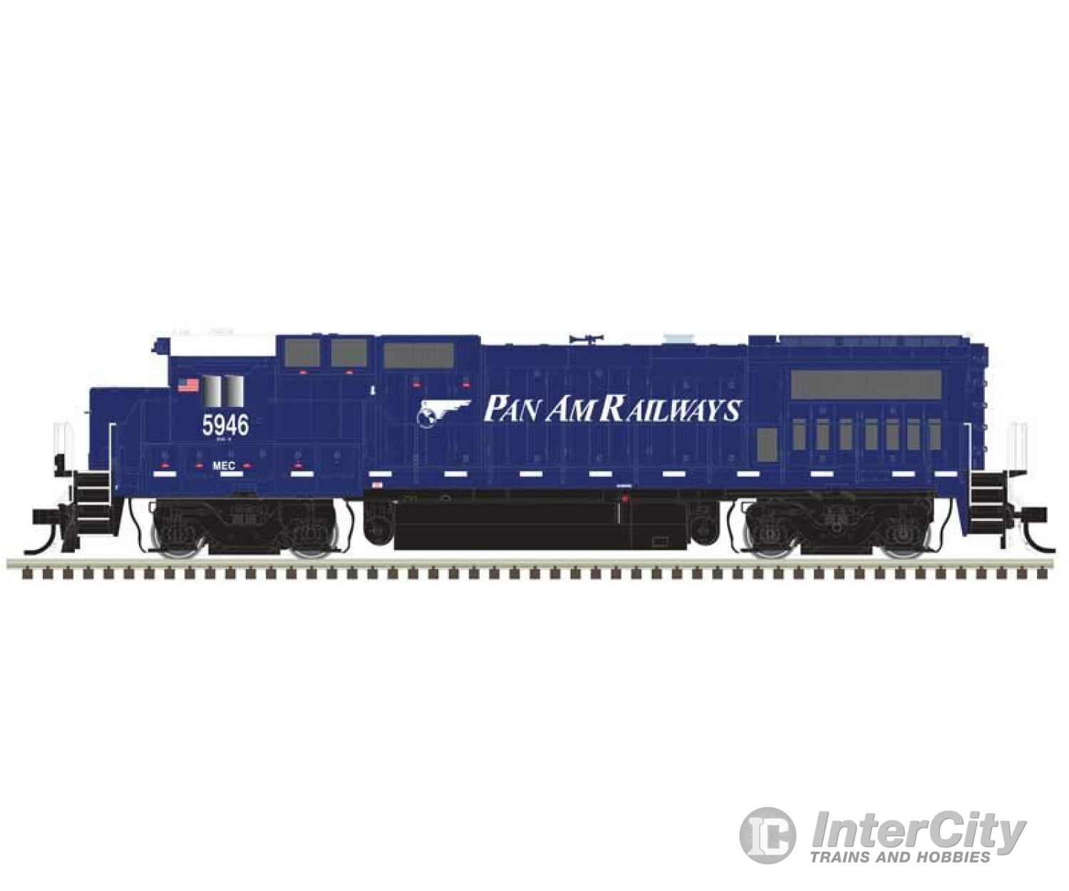 Atlas 10004297 Ge Dash 8-40B W/Ditch Lights - Standard Dc Master(R) Silver -- Pan Am Railways Mec