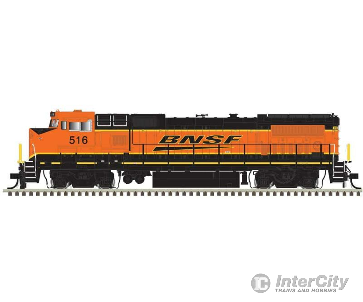 Atlas 10004310 Ge Dash 8-40Bw - Standard Dc Master(R) Silver -- Bnsf Railway #514 (Wabtec Rebuild