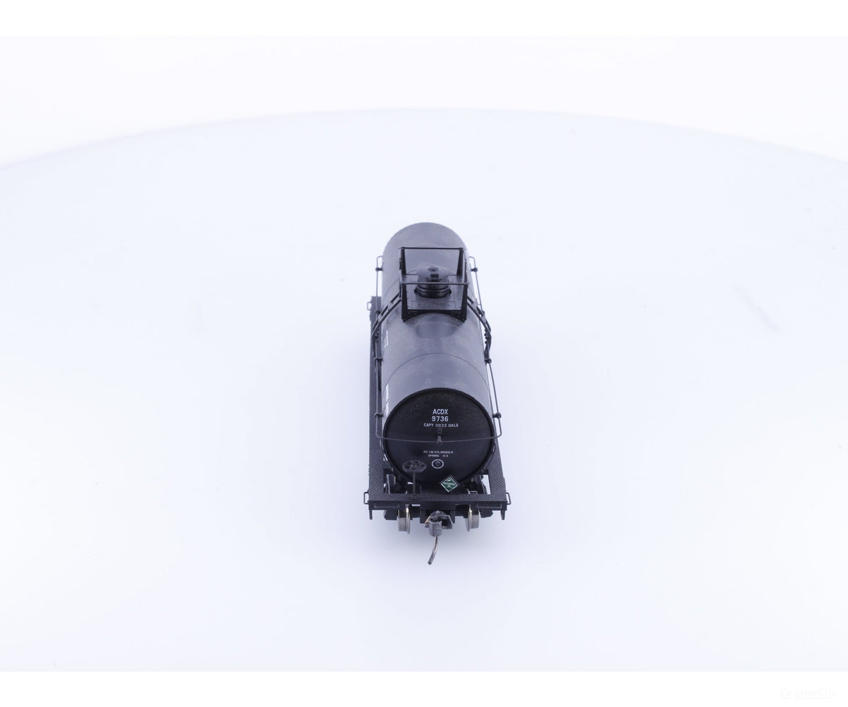 Atlas 1085-1 HO 11000 Gallon Tank Car Allied Chemical American Car and Foundry (ACF/ACFX) 9736 - Freight Cars
