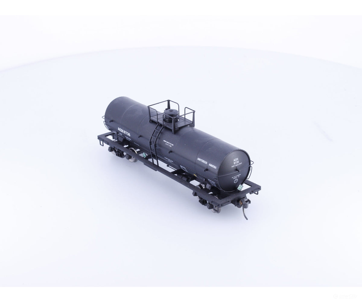 Atlas 1085-1 HO 11000 Gallon Tank Car Allied Chemical American Car and Foundry (ACF/ACFX) 9736 - Freight Cars