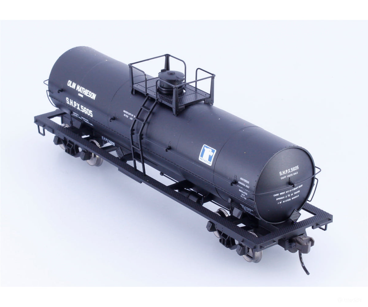 Atlas 1089-1 HO 11,000 Gal. Tank Car Olin Mathieson (SHPX) 5605 - Freight Cars